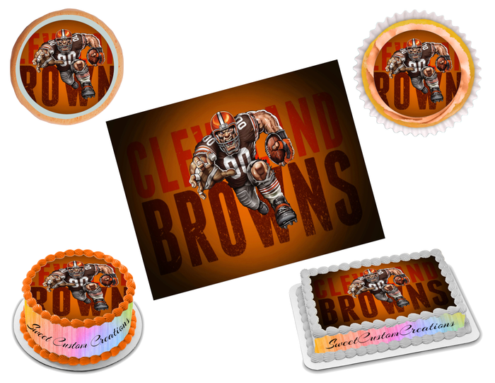 Cleveland Browns Edible Image Frosting Sheet #31 Topper (70+ sizes)
