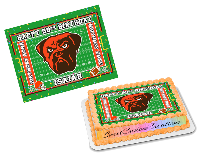 Cleveland Browns Edible Image Frosting Sheet #75 (70+ sizes)