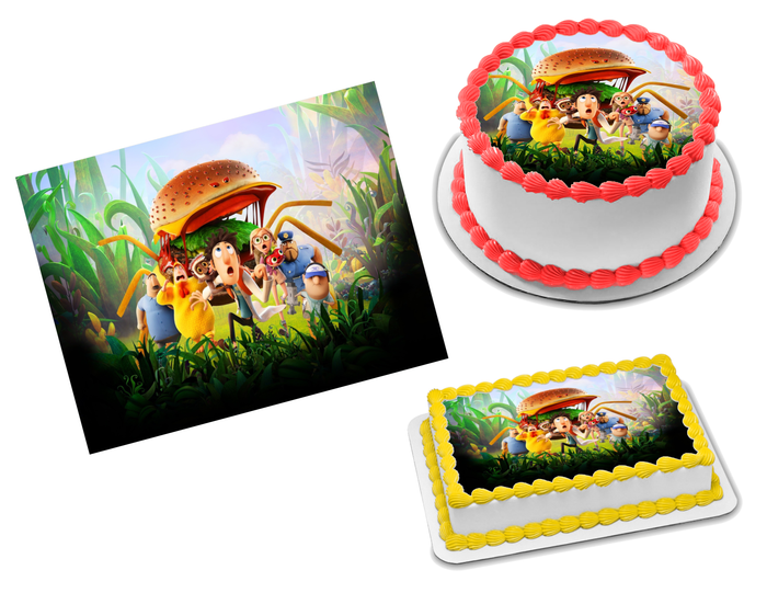 Cloudy with a Chance of Meatballs Edible Image Frosting Sheet #33 Topper (70+ sizes)