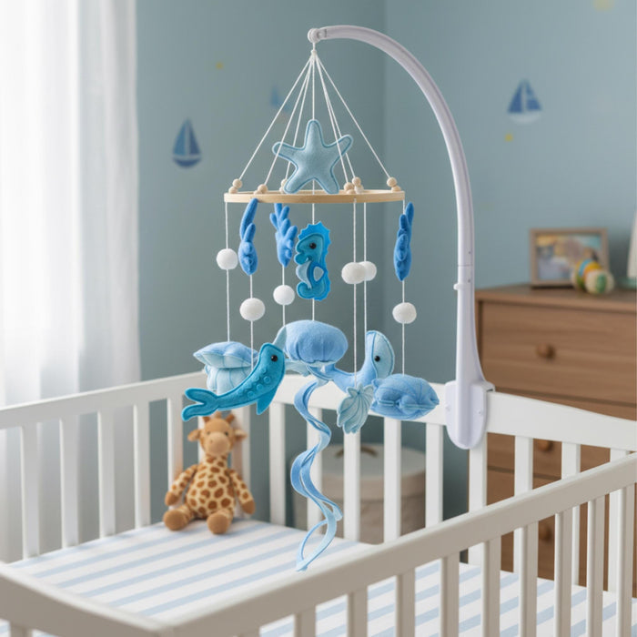Coastal Ocean Themed Baby Blue Mobile
