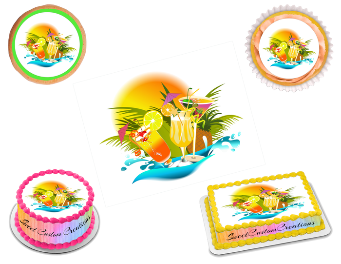 Cocktail Edible Image Frosting Sheet #2 (70+ sizes)