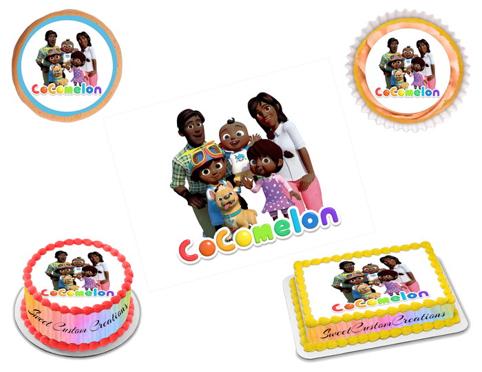 Cocomelon African American Edible Image Frosting Sheet #16 Topper (70+ sizes)