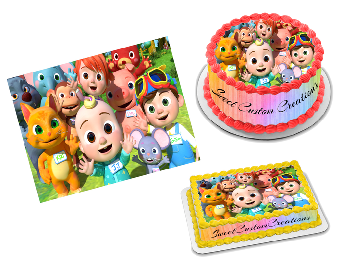 Cocomelon Edible Image Frosting Sheet #5 Topper (70+ sizes)