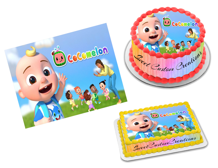 Cocomelon Edible Image Frosting Sheet #6 Topper (70+ sizes)