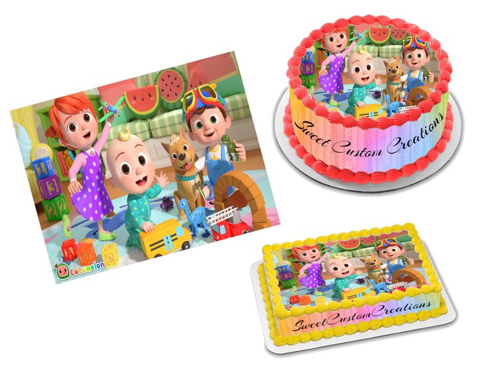 Cocomelon Edible Image Frosting Sheet #7 Topper (70+ sizes)
