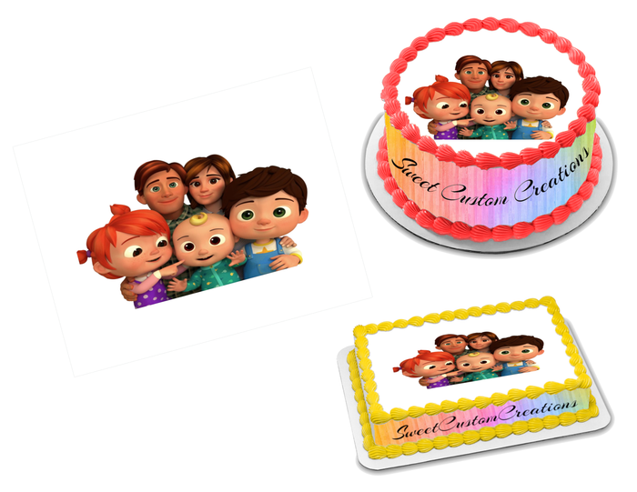 Cocomelon Edible Image Frosting Sheet #9 Topper (70+ sizes)