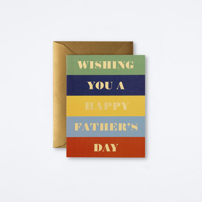 Color Block Father's Day Card