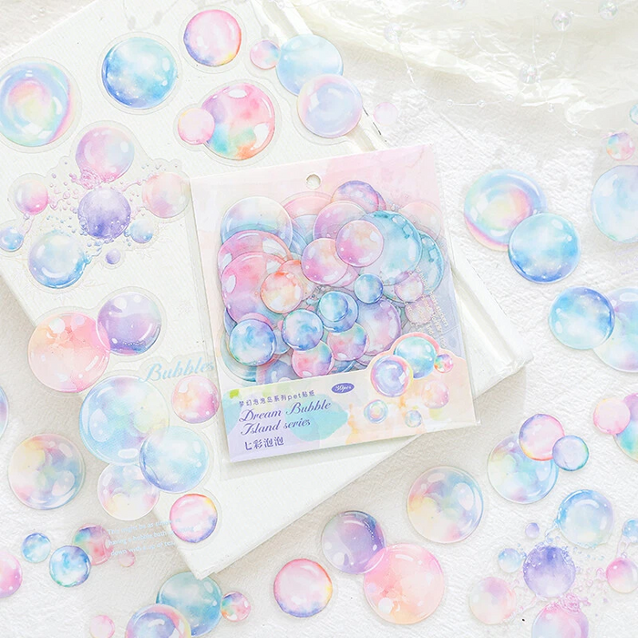 Colorful Soap Bubbles Stickers