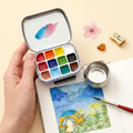 Compact Artist's Watercolor Tin Box