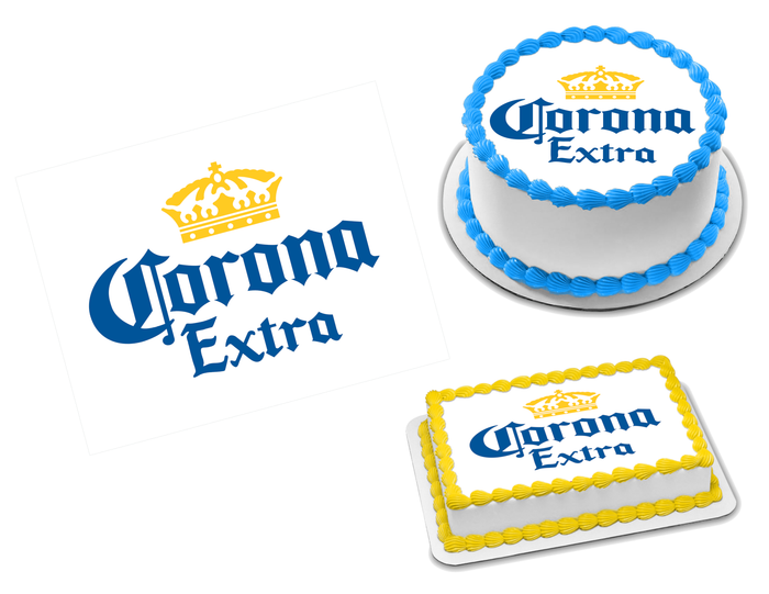 Corona Extra Edible Image Frosting Sheet #3 Topper (70+ sizes)