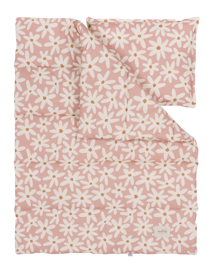 COTTON BEDDING BLUSH DAISIES