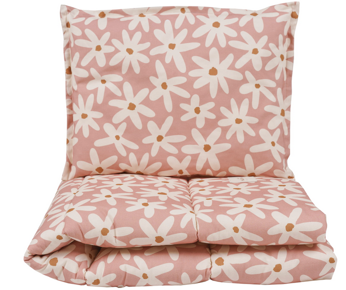 COTTON BEDDING BLUSH DAISIES