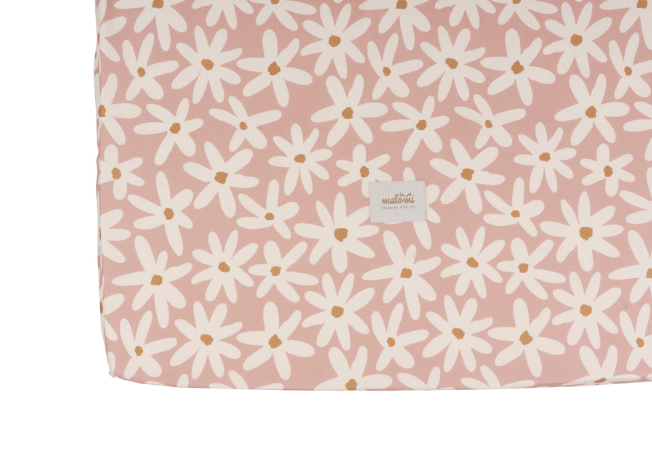 COTTON BEDSHEET BLUSH DAISIES