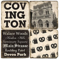 Covington B&W Drink Coasters