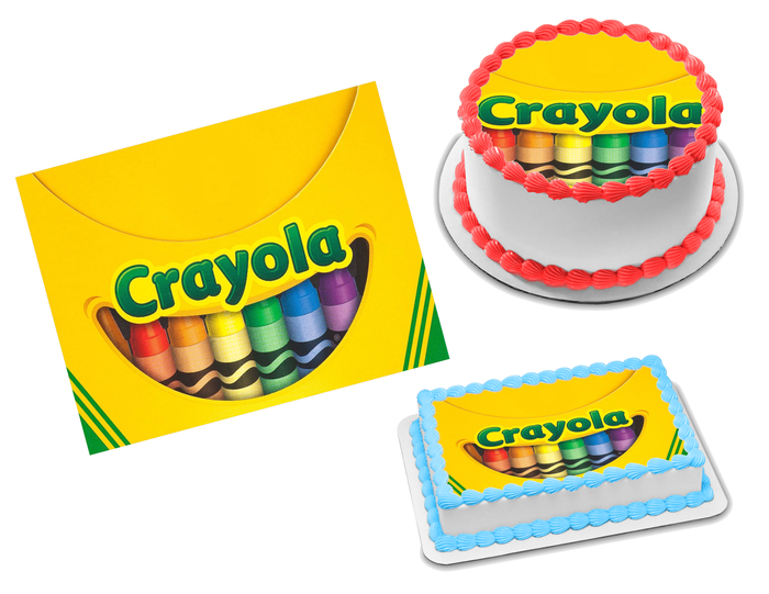 Crayola Edible Image Frosting Sheet #1 Topper (70+ sizes)