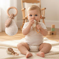 Crochet Pear Baby Rattle