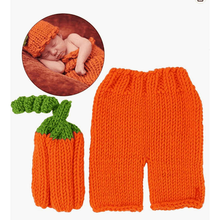 Crochet Pumpkin Newborn Costume