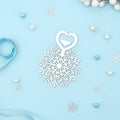Crystal Snowflake Metallic Bookmark