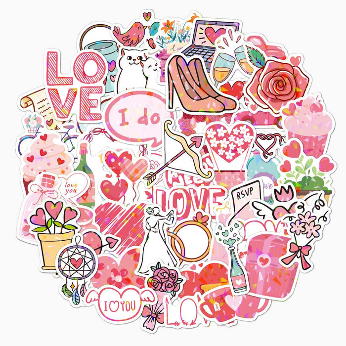 Cupid’s Holo Touch Stickers - Set of 100
