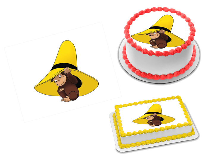 Curious George Edible Image Frosting Sheet #22 Topper (70+ sizes)