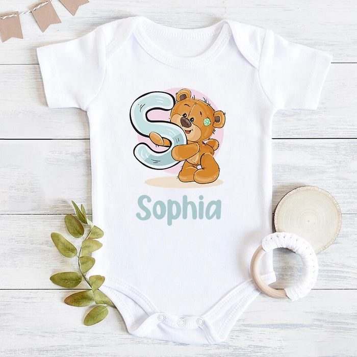 Custom Name Newborn Baby Romper
