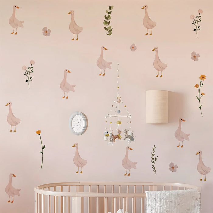 Cute Geese Wall Stickers