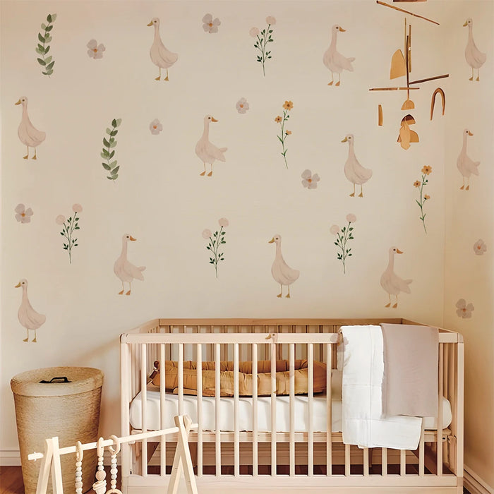 Cute Geese Wall Stickers