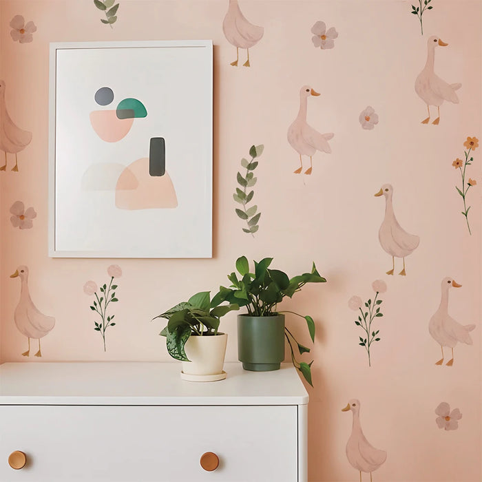 Cute Geese Wall Stickers