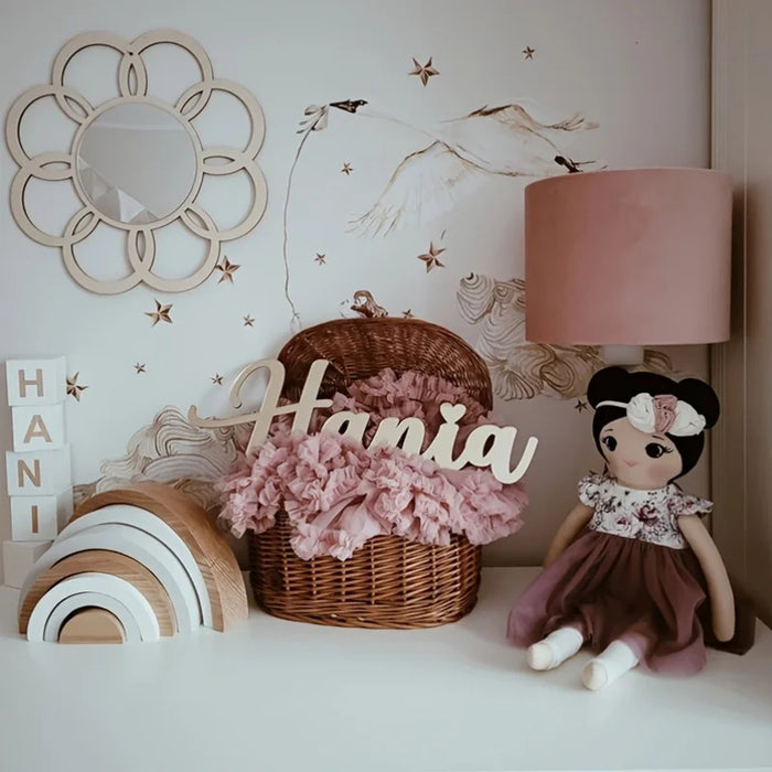 Daisy Flower Wooden Mirror