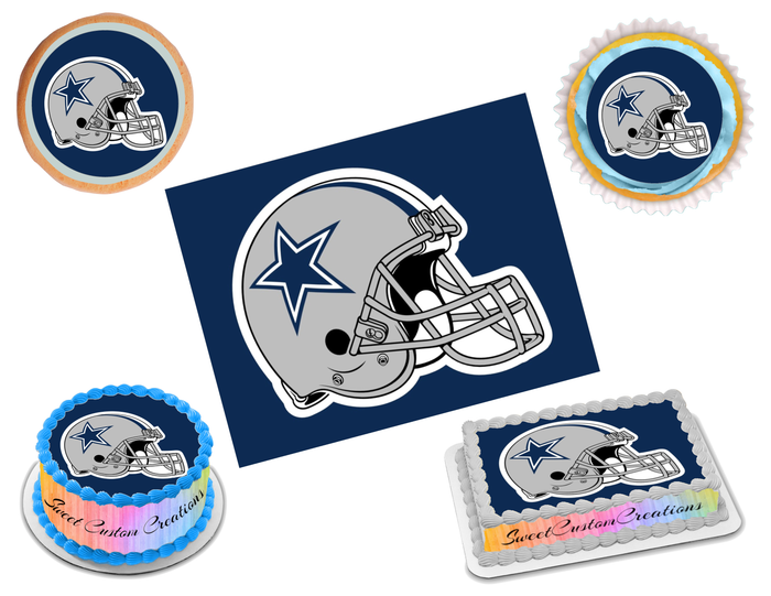 Dallas Cowboys Edible Image Frosting Sheet #39 Topper (70+ sizes)