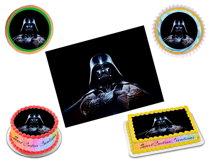 Darth Vader Star Wars Edible Image Frosting Sheet #1 (70+ sizes)