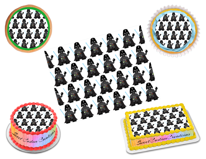 Darth Vader Star Wars Edible Image Frosting Sheet #16 (70+ sizes)
