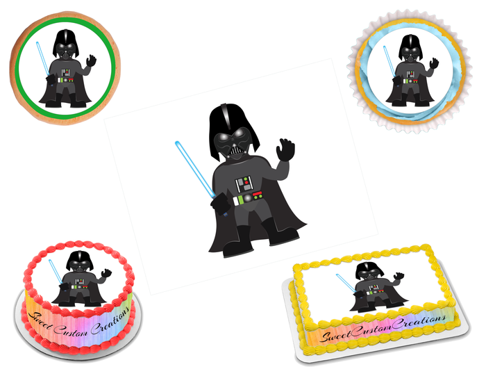 Darth Vader Star Wars Edible Image Frosting Sheet #6 (70+ sizes)