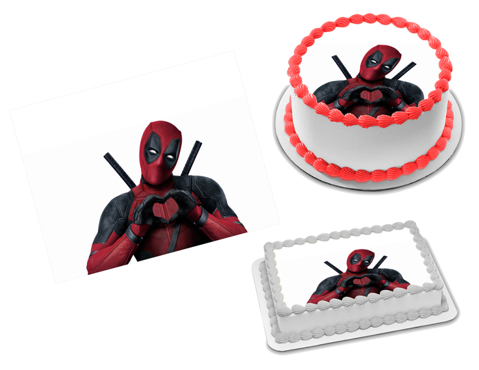 Deadpool Edible Image Frosting Sheet #2 Topper (70+ sizes)