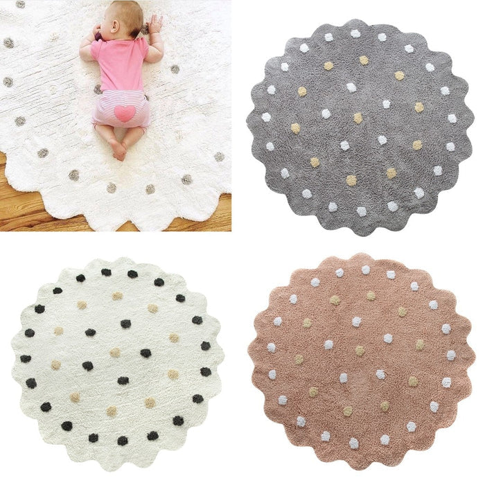 Dots Round Play Mat - Cozy Nursery