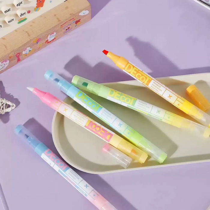 DreamShift DecoT Magic Double-Sided Color Markers - Set of 8