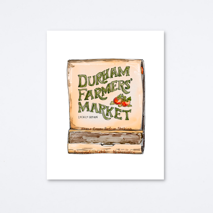 Durham Farmers Market Art Print
