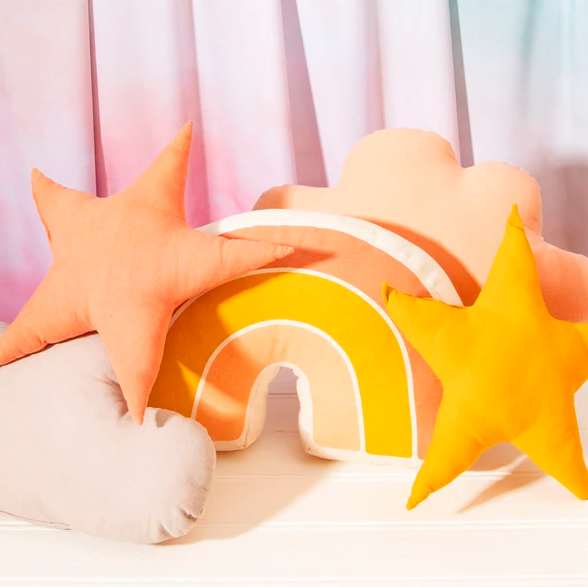 Earth Rainbow Cushion - Cozy Nursery