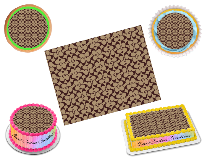Coach Edible Image Frosting Sheet #4 (80+ sizes)