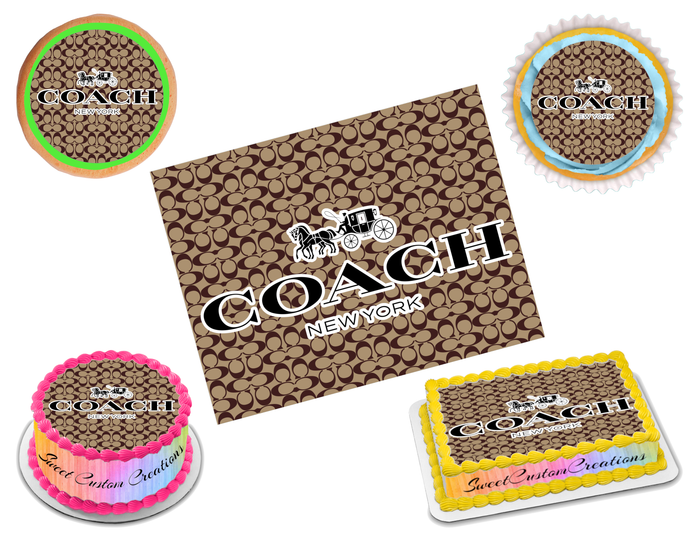 Coach Edible Image Frosting Sheet #5 (80+ sizes)