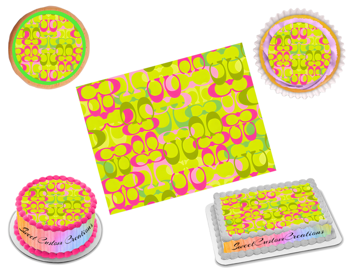 Coach Edible Image Frosting Sheet #8 (80+ sizes)