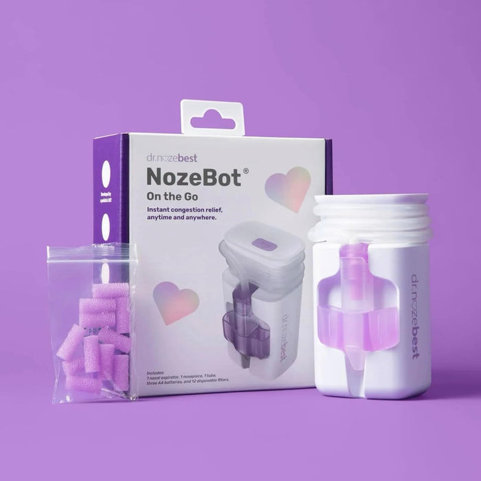 Electric Baby Nasal Aspirator with Newborn Nosepiece & 40 Filters