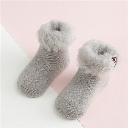 Embroidery Jungle Animal Socks - Cozy Nursery