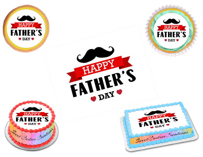 Father's Day Edible Image Frosting Sheet #1 Topper (70+ sizes)