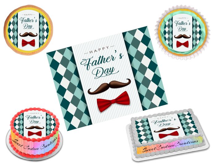 Father's Day Edible Image Frosting Sheet #19 Topper (70+ sizes)