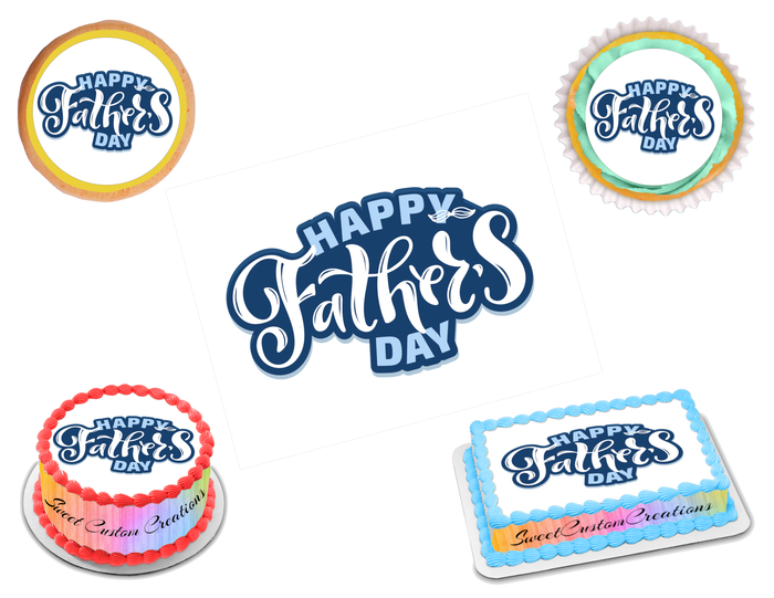 Father's Day Edible Image Frosting Sheet #20 Topper (70+ sizes)