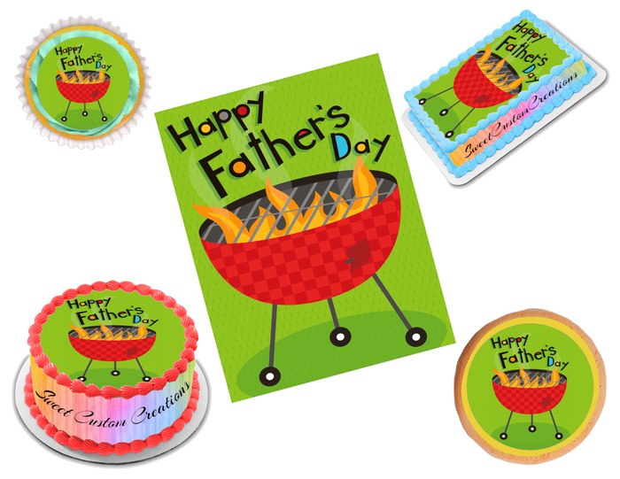 Father's Day Edible Image Frosting Sheet #3 Topper (70+ sizes)