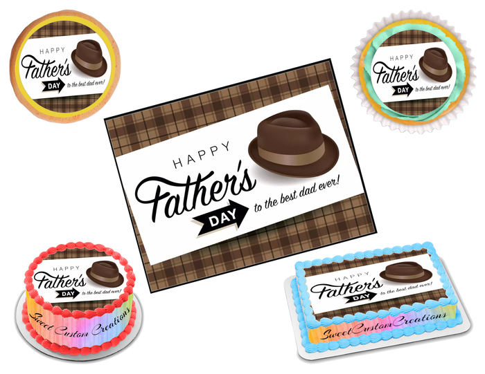Father's Day Edible Image Frosting Sheet #4 Topper (70+ sizes)