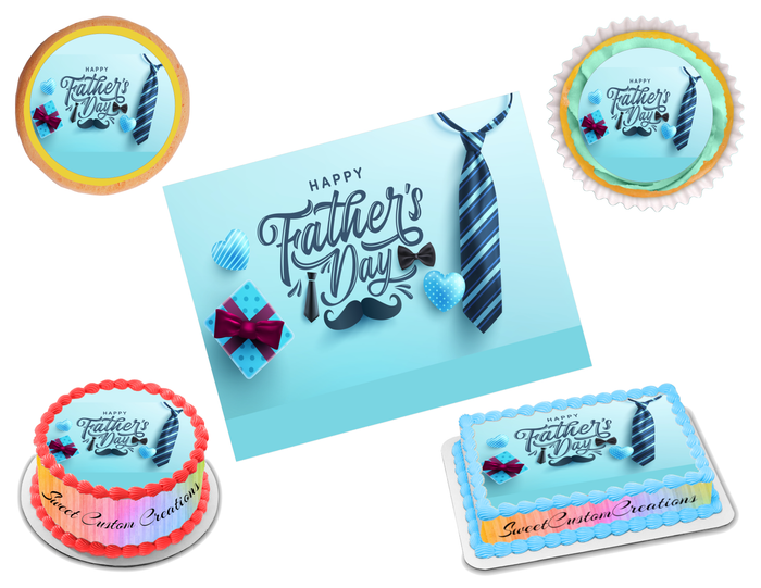 Father's Day Edible Image Frosting Sheet #5 Topper (70+ sizes)