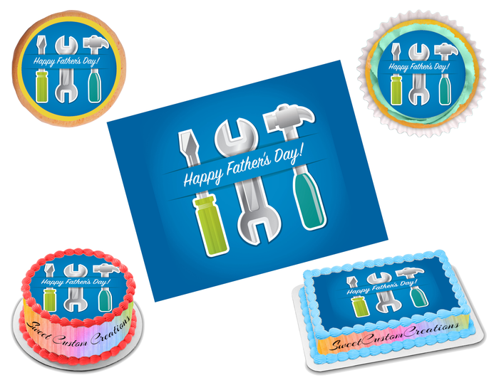 Father's Day Edible Image Frosting Sheet #6 Topper (70+ sizes)